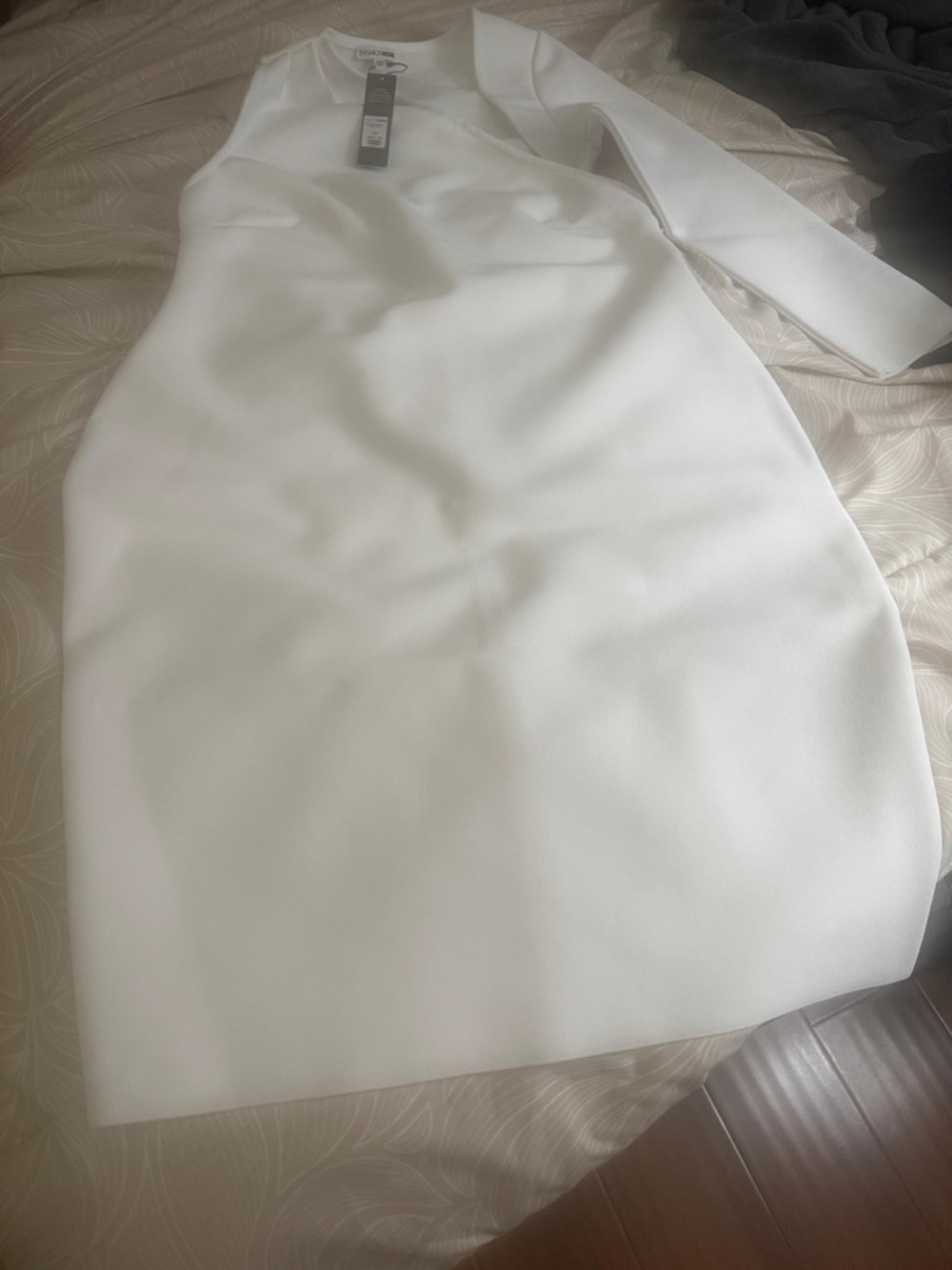 Fashion Nova White One-Shoulder Midi Dress